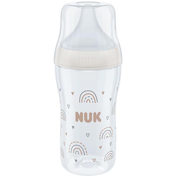 NUK Perfect Match Babyflasche mit weichem Silikon-Trinksauger